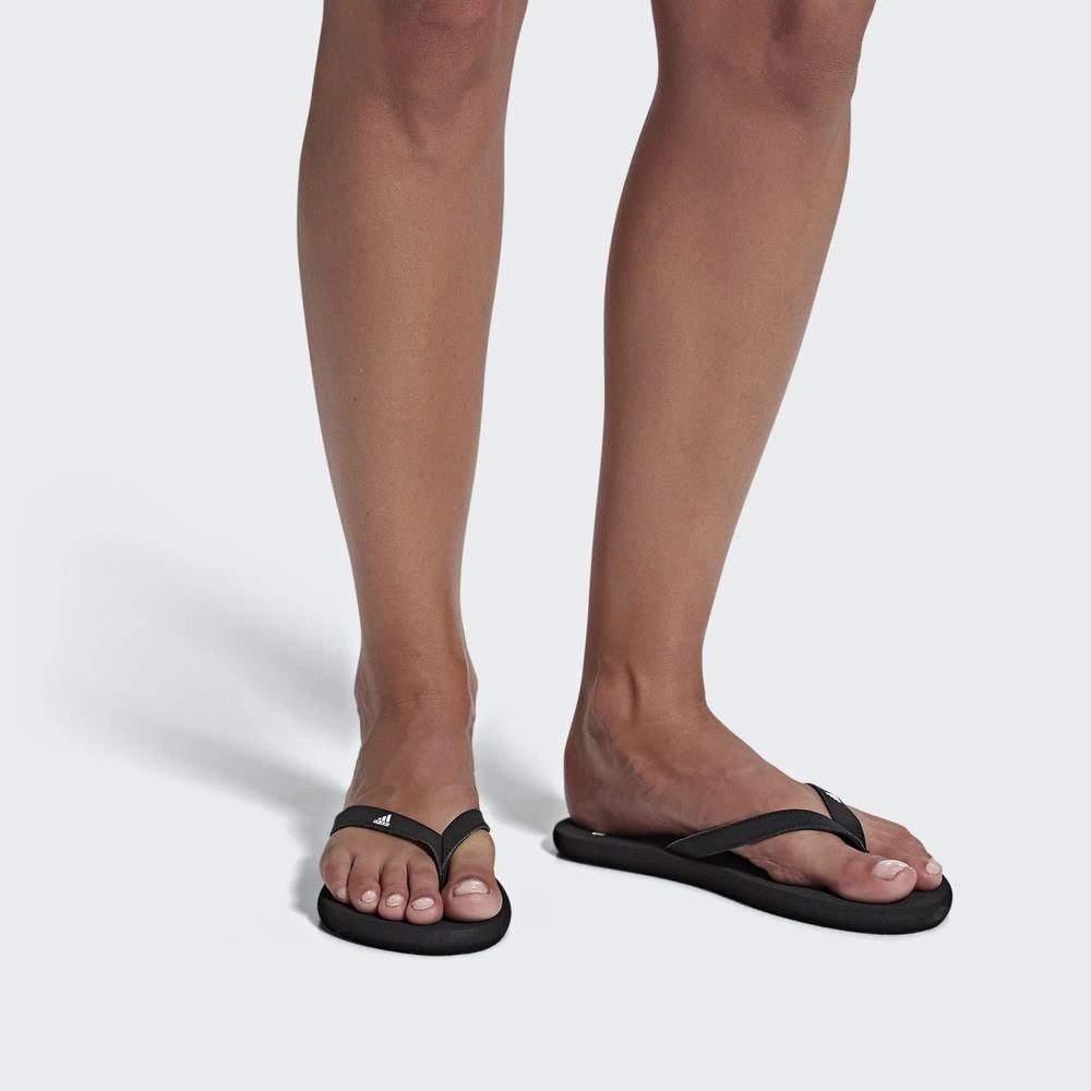 Adidas Eezay Chancletas Negros Para Mujer (MX-43773)